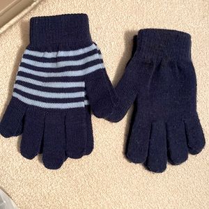 Xhilaration Kohls Y2K Navy blue mittens knit 🧶 winter Gloves set of 2